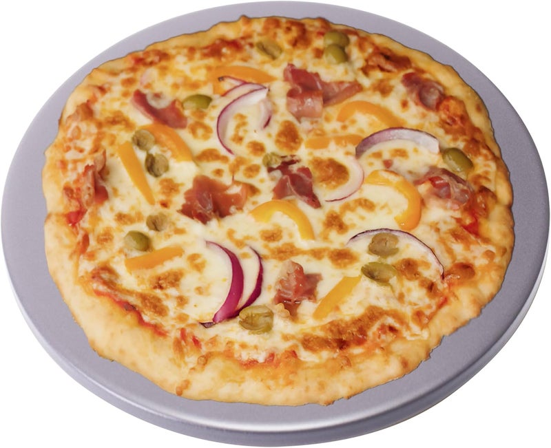 Old Stone Pizza Kitchen Glazed Round Pizza Stone for Oven and Grill, 14 inch - Image 1